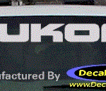 DC09014 GMC Yukon Decal