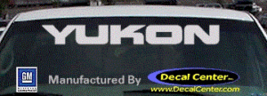DC09014 GMC Yukon Decal