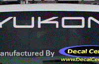 DC09015 GMC Yukon Decal 
