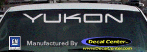 DC09015 GMC Yukon Decal