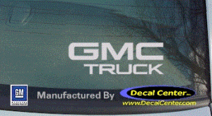 DC09017 GMC Truck Decal