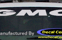 DC09018 GMC Decal 