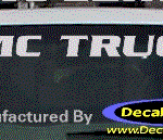 DC09028 GMC Truck Decal