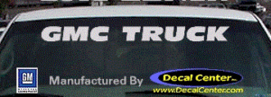 DC09029 GMC Truck Decal