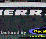 DC09062 GMC Sierra Decal