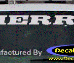 DC09065 GMC Sierra Decal