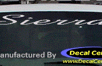 DC09073 GMC Sierra Decal 