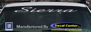 DC09073 GMC Sierra Decal