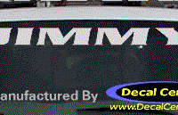DC09076 GMC Jimmy Decal 