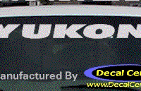 DC09090 GMC Yukon Decal 