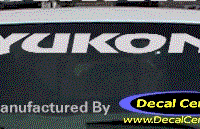 DC09092 GMC Yukon Decal 