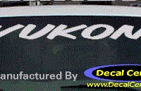 DC09093 GMC Yukon Decal 