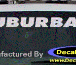 DC09101 GMC Suburban Decal