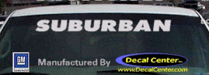 DC09101 GMC Suburban Decal