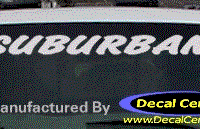 DC09108 GMC Suburban Decal 