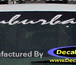 DC09110 GMC Suburban Decal