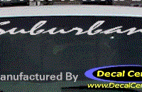 DC09110 GMC Suburban Decal 