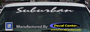 DC09110 GMC Suburban Decal