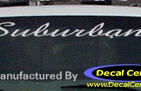 DC09112 GMC Suburban Decal 