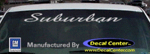 DC09112 GMC Suburban Decal