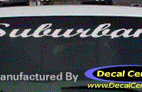 DC09113 GMC Suburban Decal 