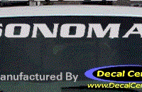 DC09115 GMC Sonoma Decal 