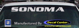 DC09115 GMC Sonoma Decal