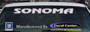 DC09118 GMC Sonoma Decal