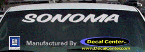 DC09119 GMC Sonoma Decal