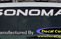 DC09120 GMC Sonoma Decal 