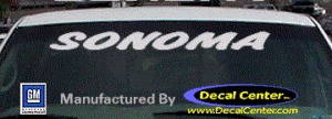 DC09121 GMC Sonoma Decal