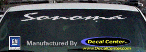DC09123 GMC Sonoma Decal