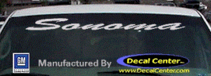 DC09124 GMC Sonoma Decal