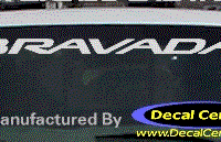 DC09508 Oldsmobile Bravada Decal 
