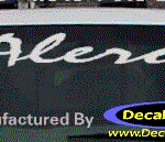 DC09542 Oldsmobile Alero Decal