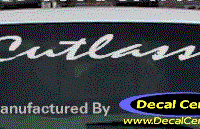 DC09553 Oldsmobile Cutlass Decal 