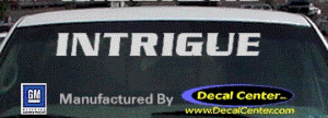 DC09555 Oldsmobile Intrigue Decal