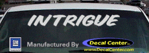 DC09558 Oldsmobile Intrigue Decal