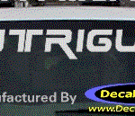DC09561 Oldsmobile Intrigue Decal