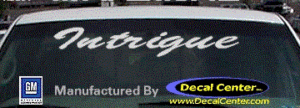 DC09562 Oldsmobile Intrigue Decal
