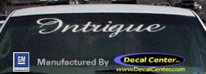 DC09563 Oldsmobile Intrigue Decal