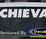 DC09565 Oldsmobile Achieva Decal