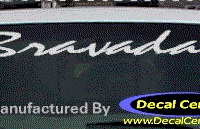 DC09586 Oldsmobile Bravada Decal 