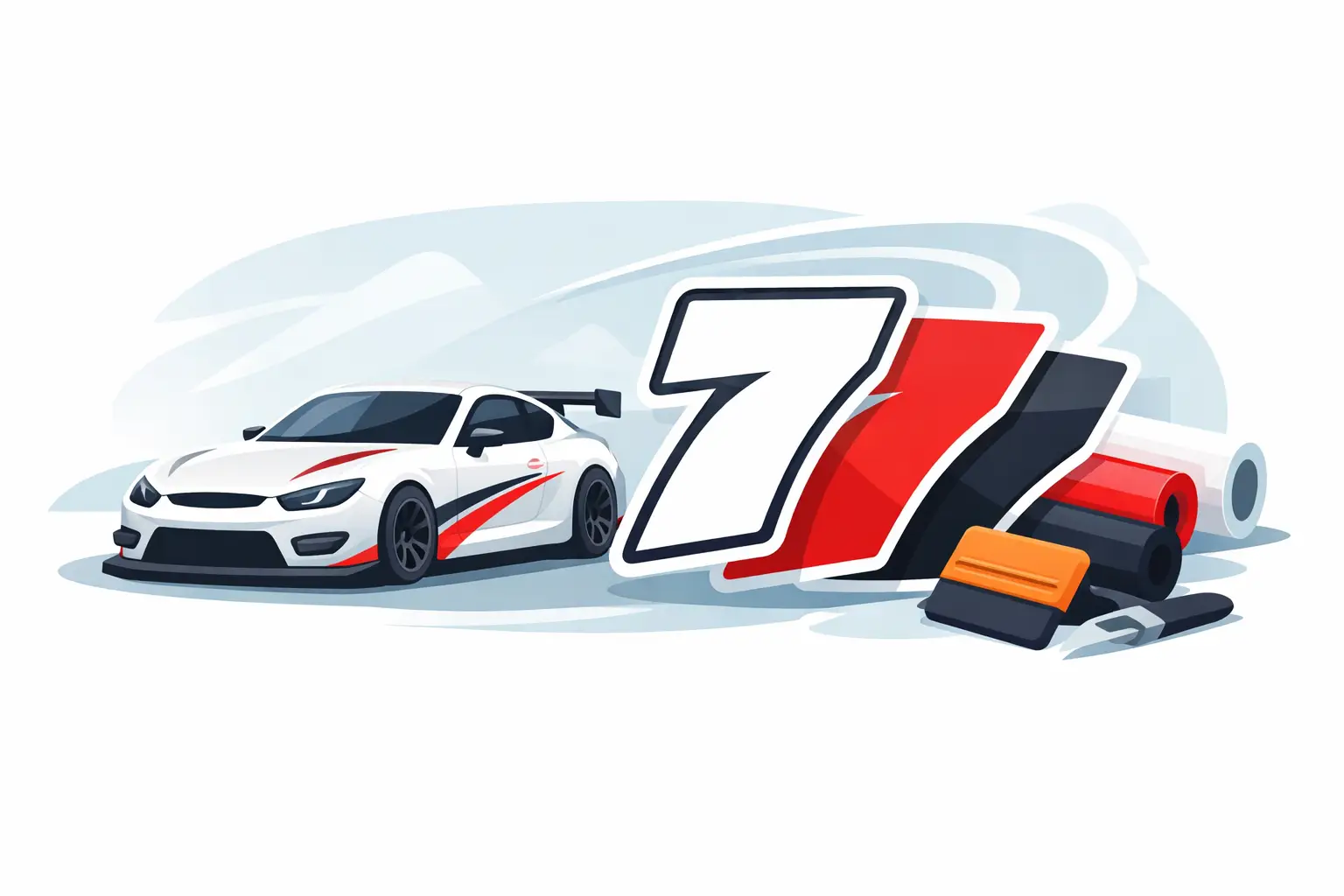 Race Car Number Decal Kits That Fit Right