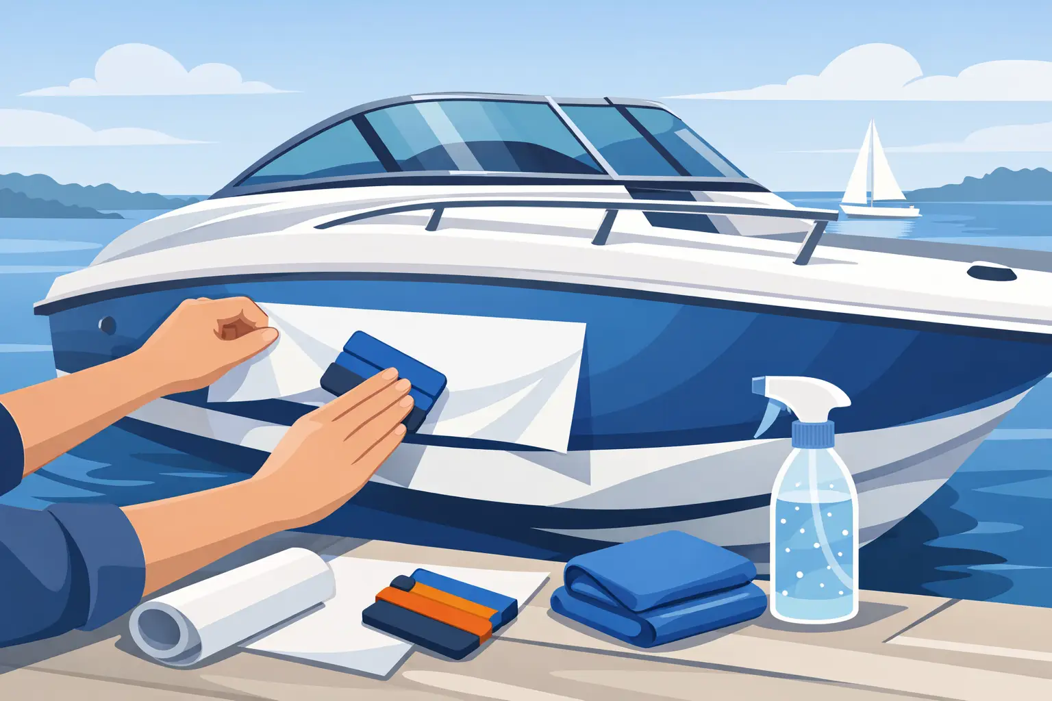 How to Install Vinyl Boat Lettering Right