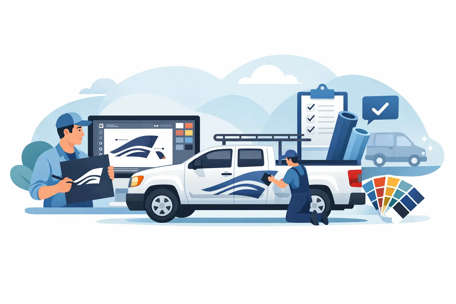 How to Order Custom Truck Lettering