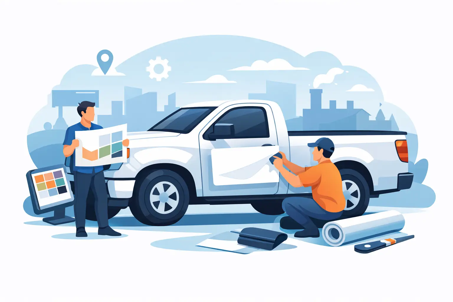 How to Order Truck Door Decals Right