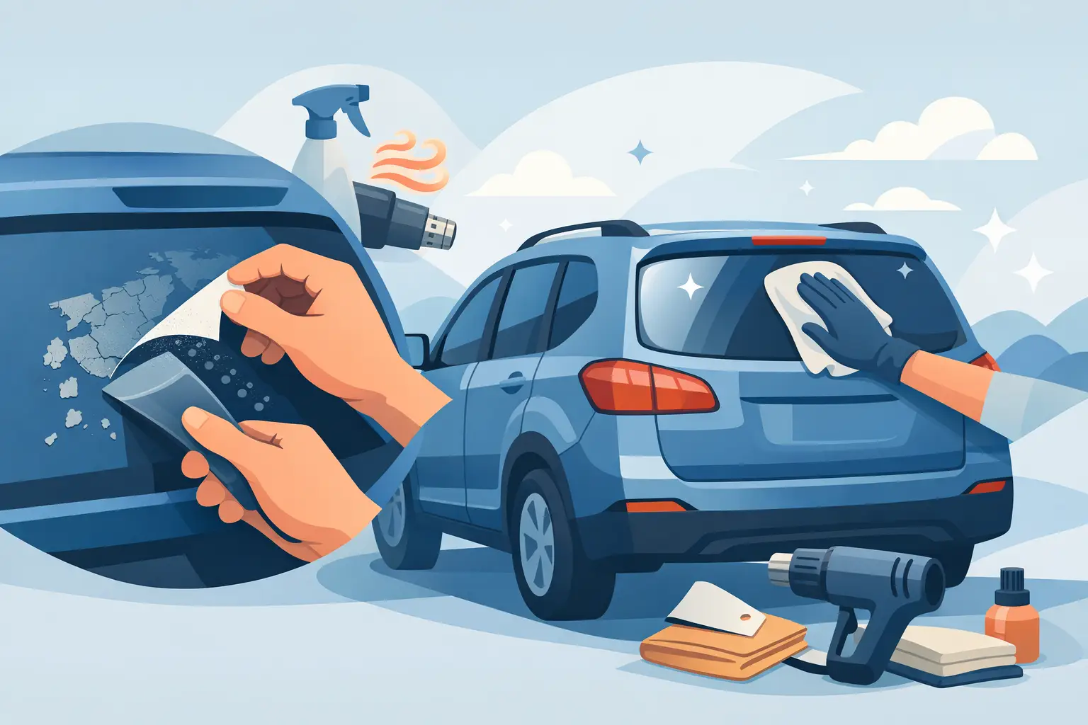 How to Remove Old Vehicle Decals Safely