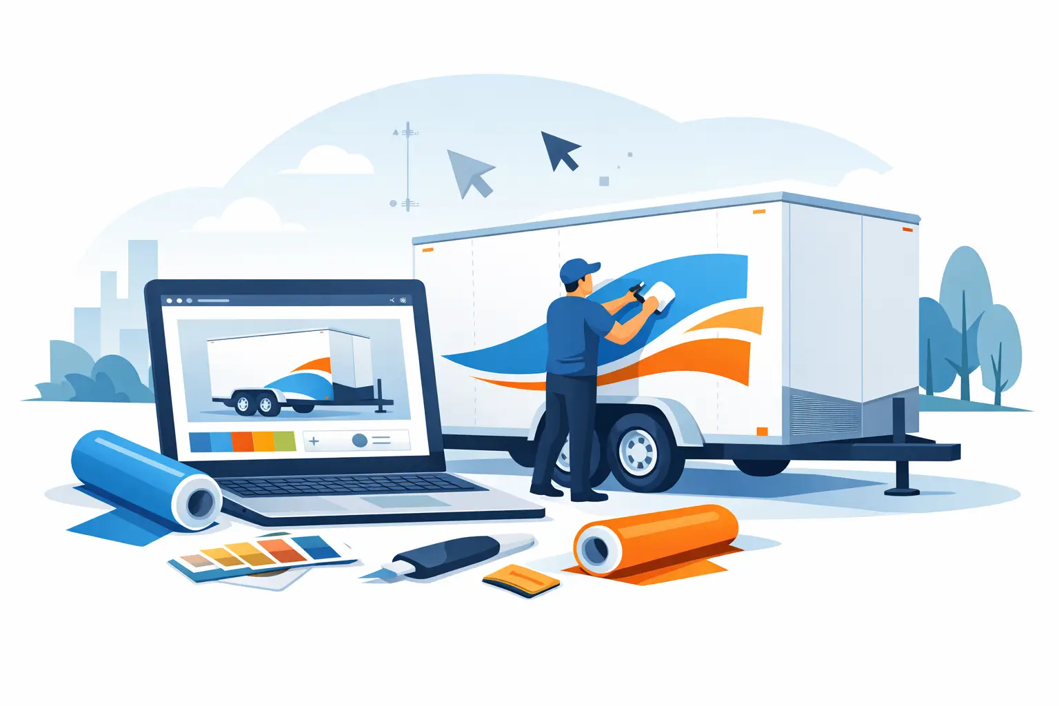 Custom Trailer Lettering Online That Fits
