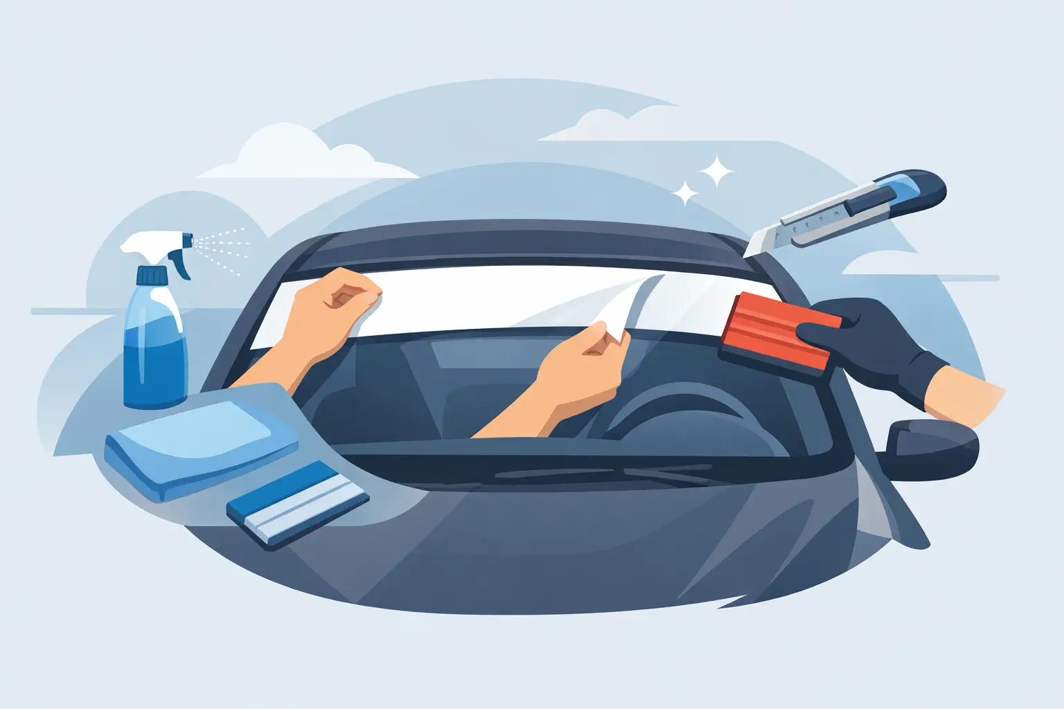 How to Apply Windshield Banner Vinyl Cleanly